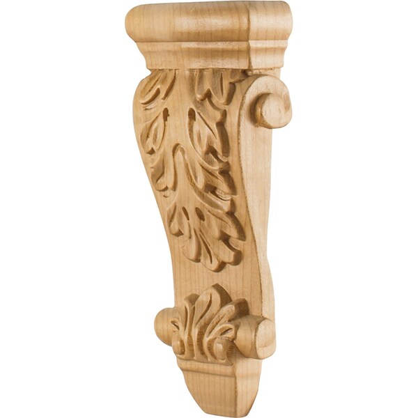 Hardware Resources 3-5/8" Wx1-1/2"Dx8"H Cherry Low-profile Acanthus Corbel CORK-2CH - main